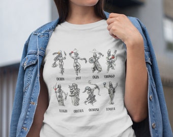 Orishas Shirt, ifa, Yemaya, Oshun, Oya, Santeria, Orisha Power, Protection Power, Yoruba tradition, lukumi, Candomblé