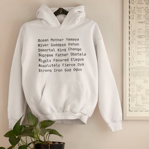 ORISHAS | 7 African Powers hoodie | Santeria | IFA | Orisha Protection Power | Santo Hooded Sweatshirt Unisex