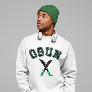 OGUN unisex sweatshirt, Santeria, Orisha Power, Protection Power, Yoruba Tradition