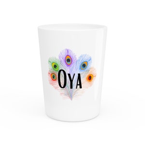 OYA ORISHAS shot glass Elegua, Oshun, Yemaya, Obatala, Oya, Shango, Santeria, Orisha Power, Protection Power, Yoruba tradition