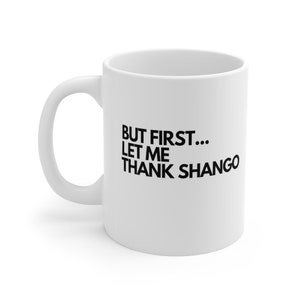 SHANGO mug, Orishas, Yoruba tradition, Santeria, Ifa