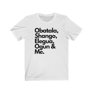 Powerful MALE Orishas Shirt, ifa, Shango, Oggun, Obatala, Elegua, Santeria, Orisha Power, Protection Power, Yoruba tradition, ropa de santo