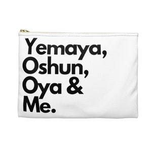 Female Orisha pouch, ifa, Yemaya, Oshun, Oya, Santeria, Orisha Power, Protection Power, Yoruba tradition
