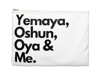 Female Orisha pouch, ifa, Yemaya, Oshun, Oya, Santeria, Orisha Power, Protection Power, Yoruba tradition