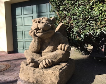 Gargoyle, Pariser Drache, Mauerwächter, Hochwertige Gartendekoration, Haus- und Wohnungseinrichtung, Weihnachtsgeschenk, Fantasy