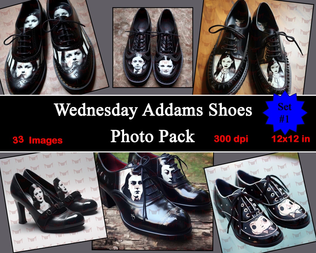 Original chippy wednesday addams shoes