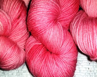 PINK / 100% Non Superwash wool / Sport Weight 328 yards