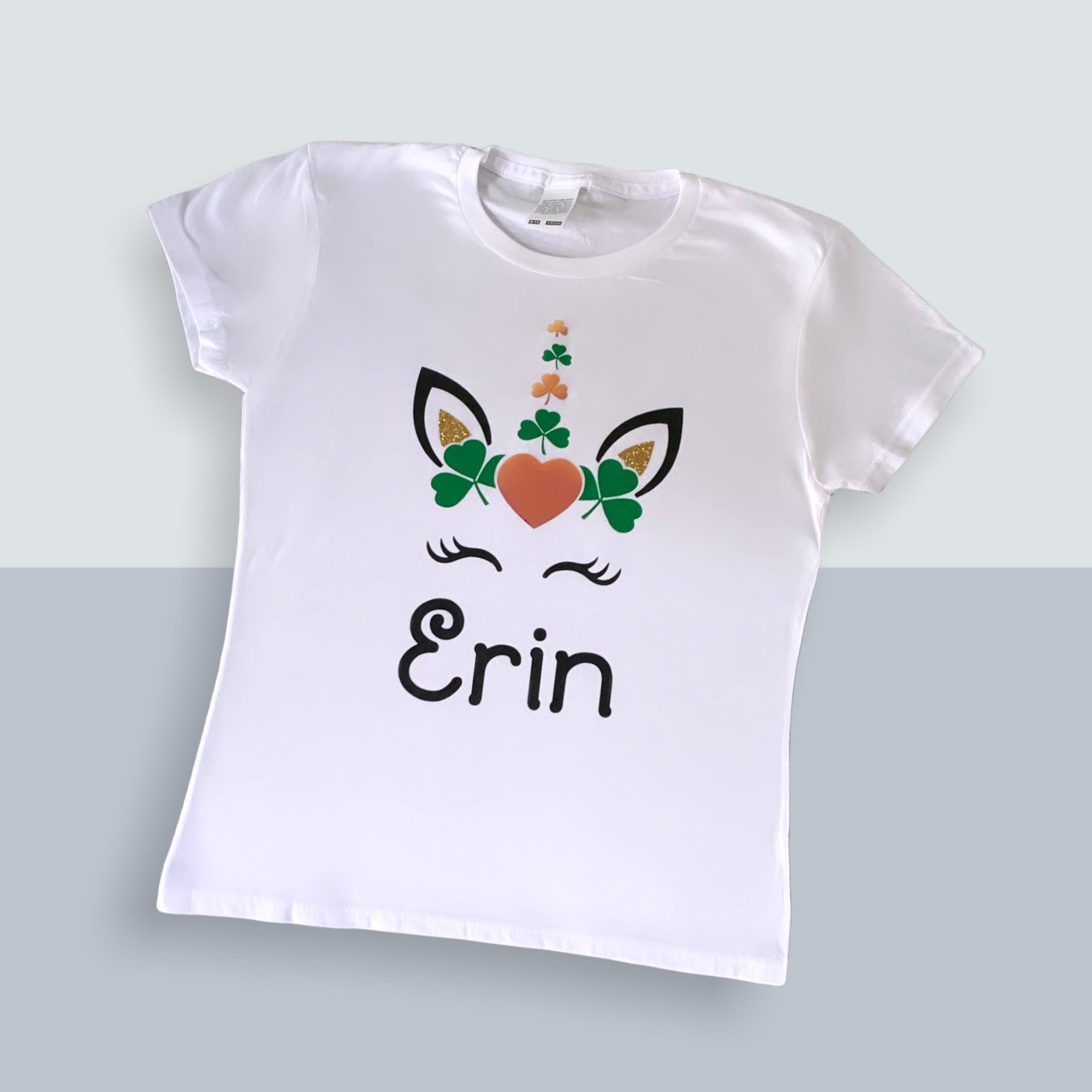 Irish Unicorn Personalised Custom T Shirt Babygrow St Patrick's Day Ireland Cute
