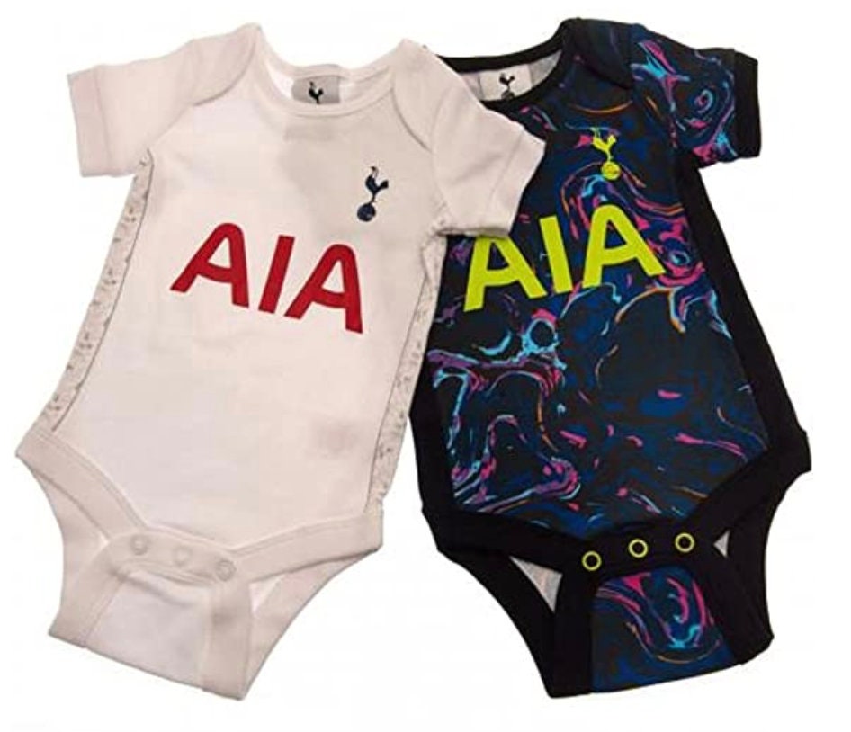 Tottenham Hotspur Baby Kit Baby grow Sleepsuit Vest Spurs Baby Bib cotton 