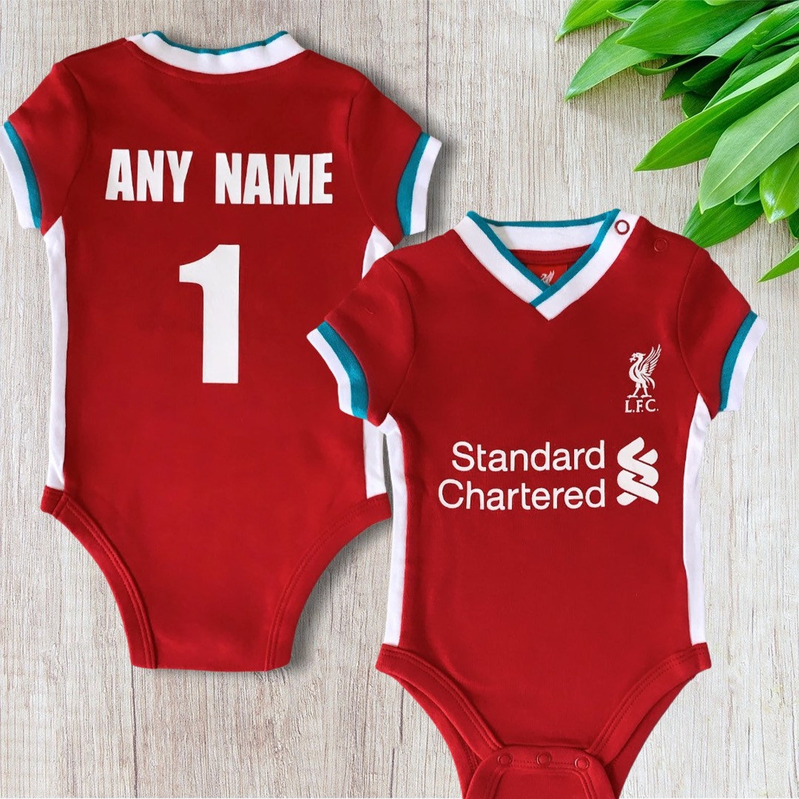 Personalised Liverpool F.C Football Baby Grow Football Baby Etsy