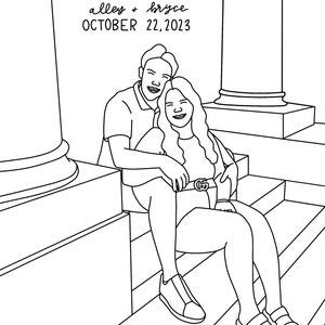 Custom Wedding Coloring Sheet