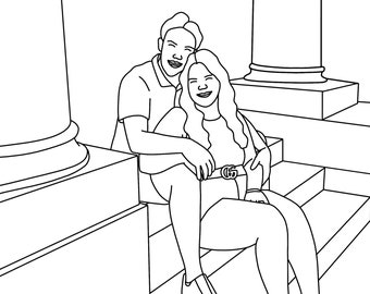 Custom Wedding Coloring Sheet