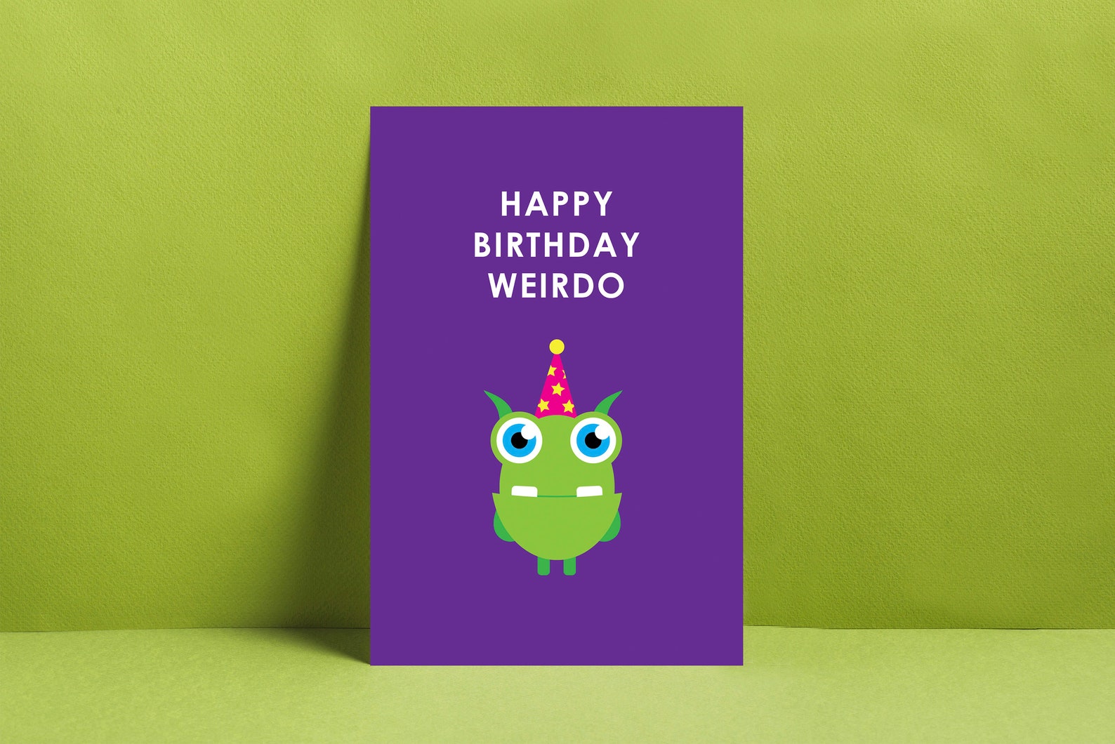 Postcard Happy Birthday Weirdo A6 4 x 6 Monster | Etsy