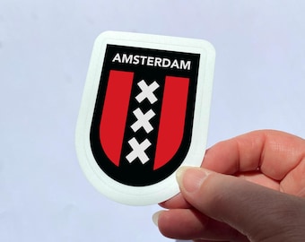 Pegatina Amsterdam / Resistente al agua / Laminado mate