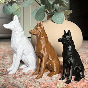 3D Huskie/German Shepard Figurine | Dog Lover Gift