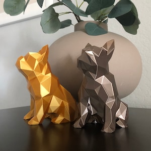 Metallic 3D French Bulldog Figurine | French Bulldog Gift | Dog Lover Gift | Frenchie Mom