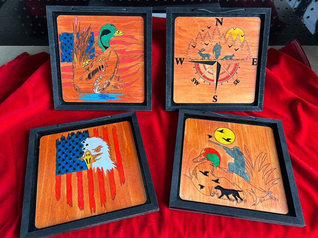 Hunting Motif, Gunstock Finish Etsy