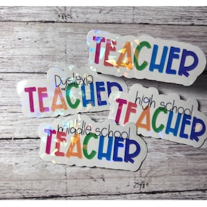 Teacher Sticker, Elementary Sticker, Principal Sticker, Counselor Sticker, Music Teacher, Art Teacher, PE Teacher, Nurse Sticker, Librarian