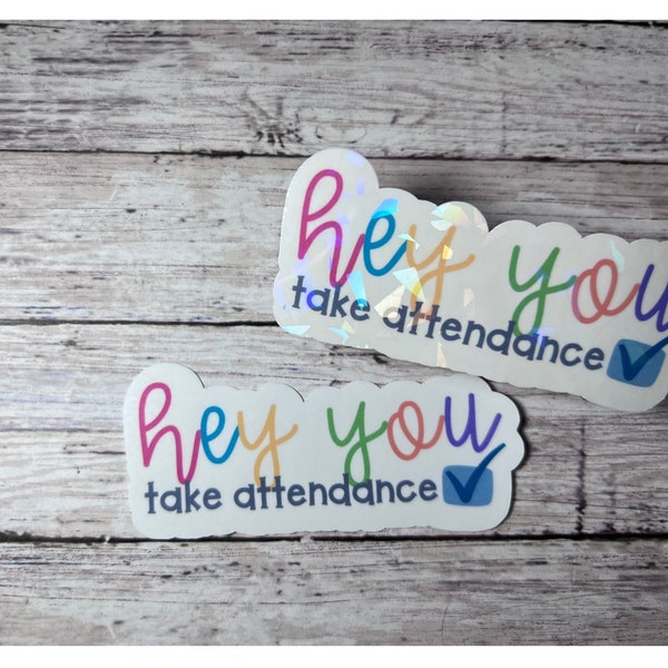 Take Attendance Sticker, Take Attendance, Computer Sticker, Reminder Sticker, Teacher Sticker, Education Sticker, Pencil Sticker