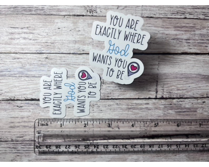 You Are Exactly Where God Wants You Sticker, Christian Faith Decal - Etsy