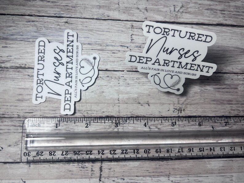 Tortured Nurses Department Sticker, Nurse Sticker, Nurse Appreciation, School Nurse, Trendy Sticker, Cute Sticker image 4