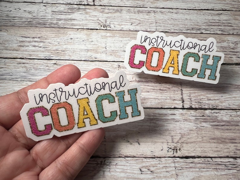 Instructional Coach Chenille Letter Sticker - Etsy