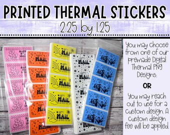 2.25"x1.25" Thermal Shipping Stickers – Small Business Packaging Labels