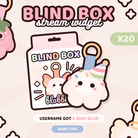 Blind Box Widget | Twitch Channel Point Reward Overlay | StreamElements Widget | Collectible Gacha Pull with Trading