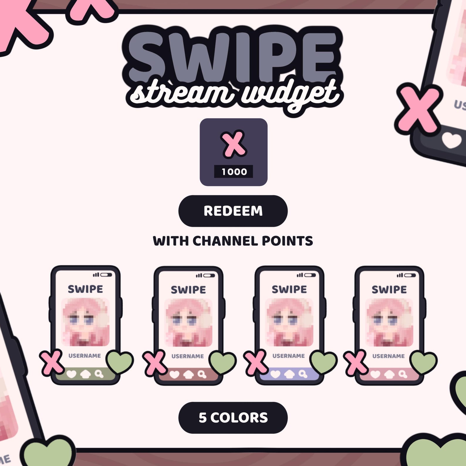 Swipe Widget | Channel Point Rewards / Channel Points / Reward Widgets ...