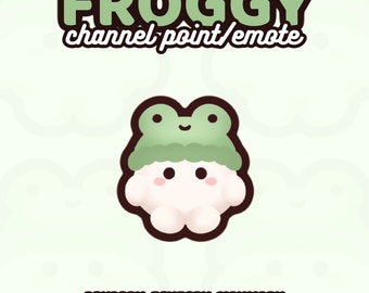 Twitch Frog Channel Point / Emote / Coin / Badges / Kawaii / Streamer ...