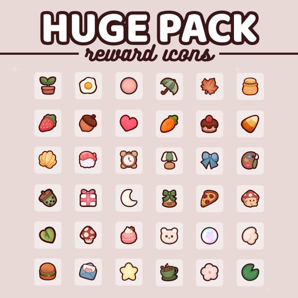 36x Huge Pack Reward Icons / Channel Point Reward Icon | 75x Reward Ideas And Challenges | TWITCH