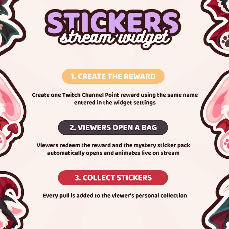Spooky Blind Sticker Pack Widget | Twitch Channel Point Reward Overlay ...