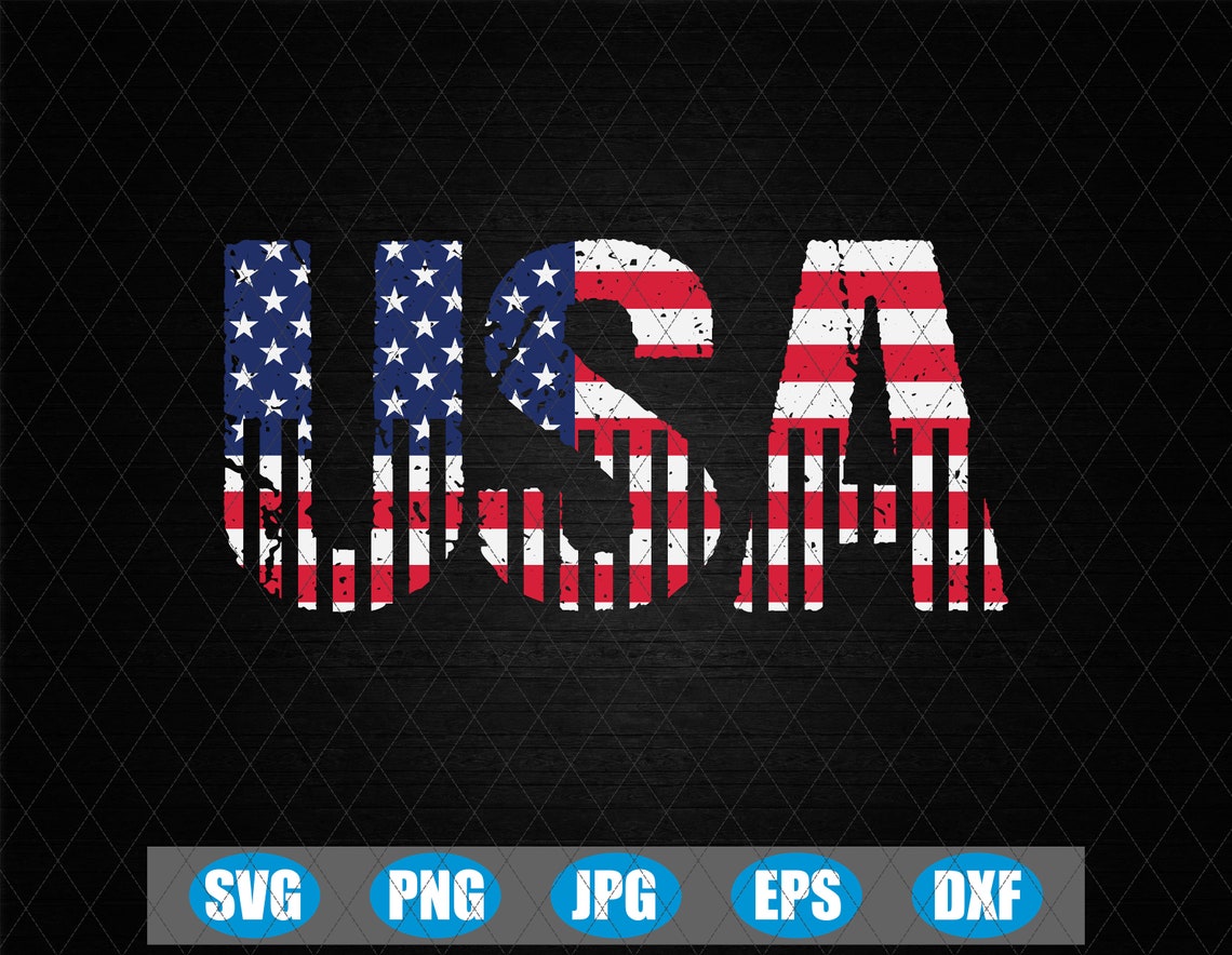 Independence Day Svg American Flag Svg USA Svg 4th of | Etsy