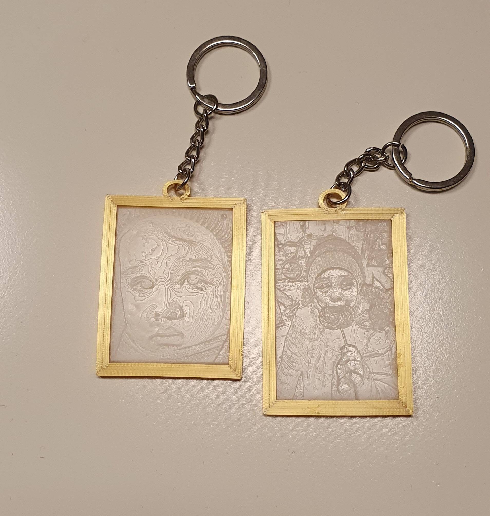 Lithophane Keychain Etsy