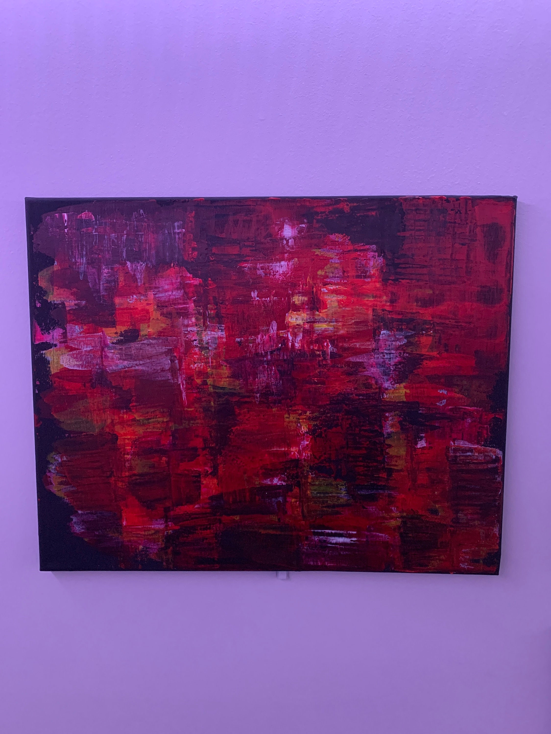 Original Abstract Palette Knife Painting Etsy