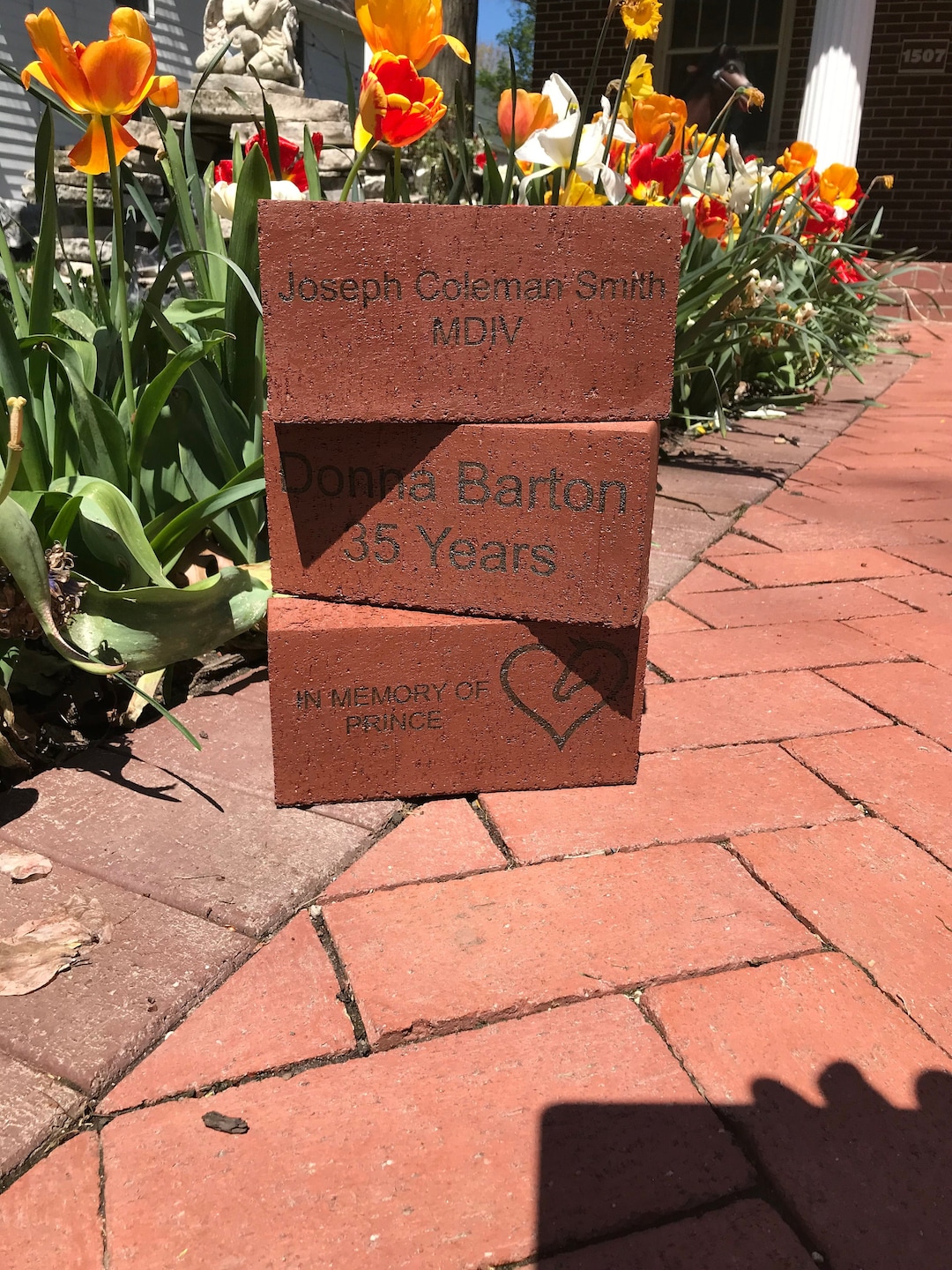 Customizable Laser Engraved Brick 4x8 or 2x8 or 8x8 Etsy