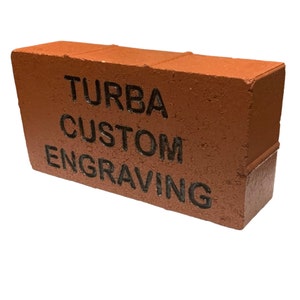 Customizable Laser Engraved Brick (8x8, 4x8, or 2x8)