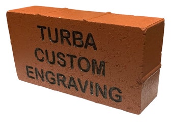 Customizable Laser Engraved Brick (8x8, 4x8 or 2x8) Personalized images and text