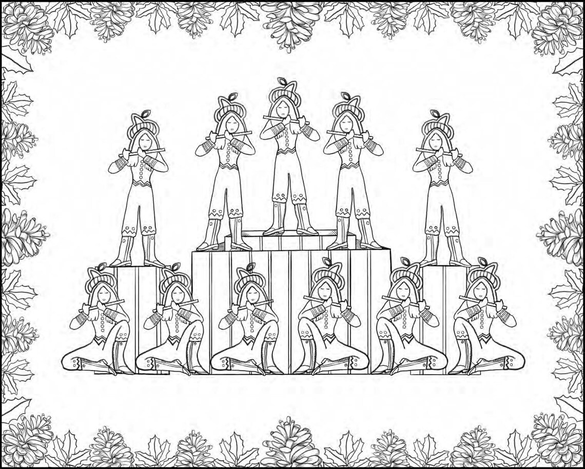 11 Pipers Piping 12 Days of Christmas Etsy