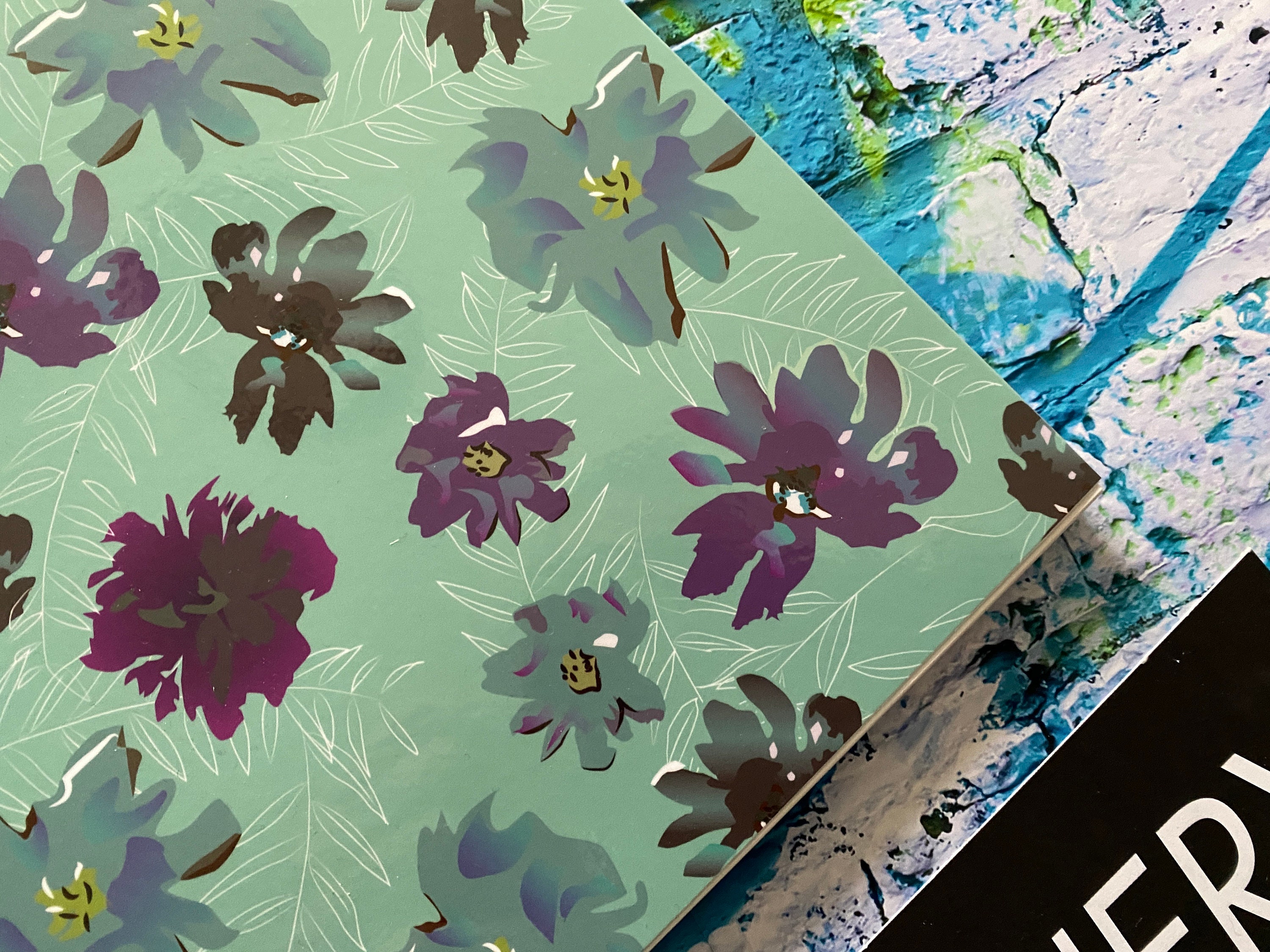 Receta / Libro de cocina Cubiertas laminadas Diseño floral | Etsy