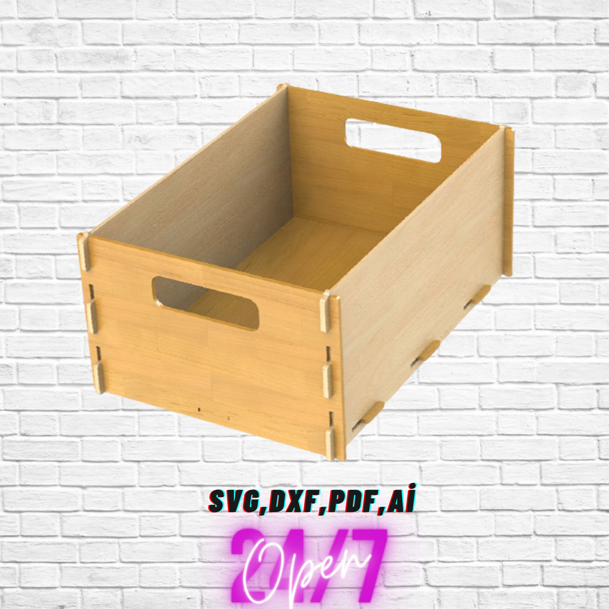 Wooden box 4mm Dxf Plan CNC Cutting CNC Router Digital | Etsy