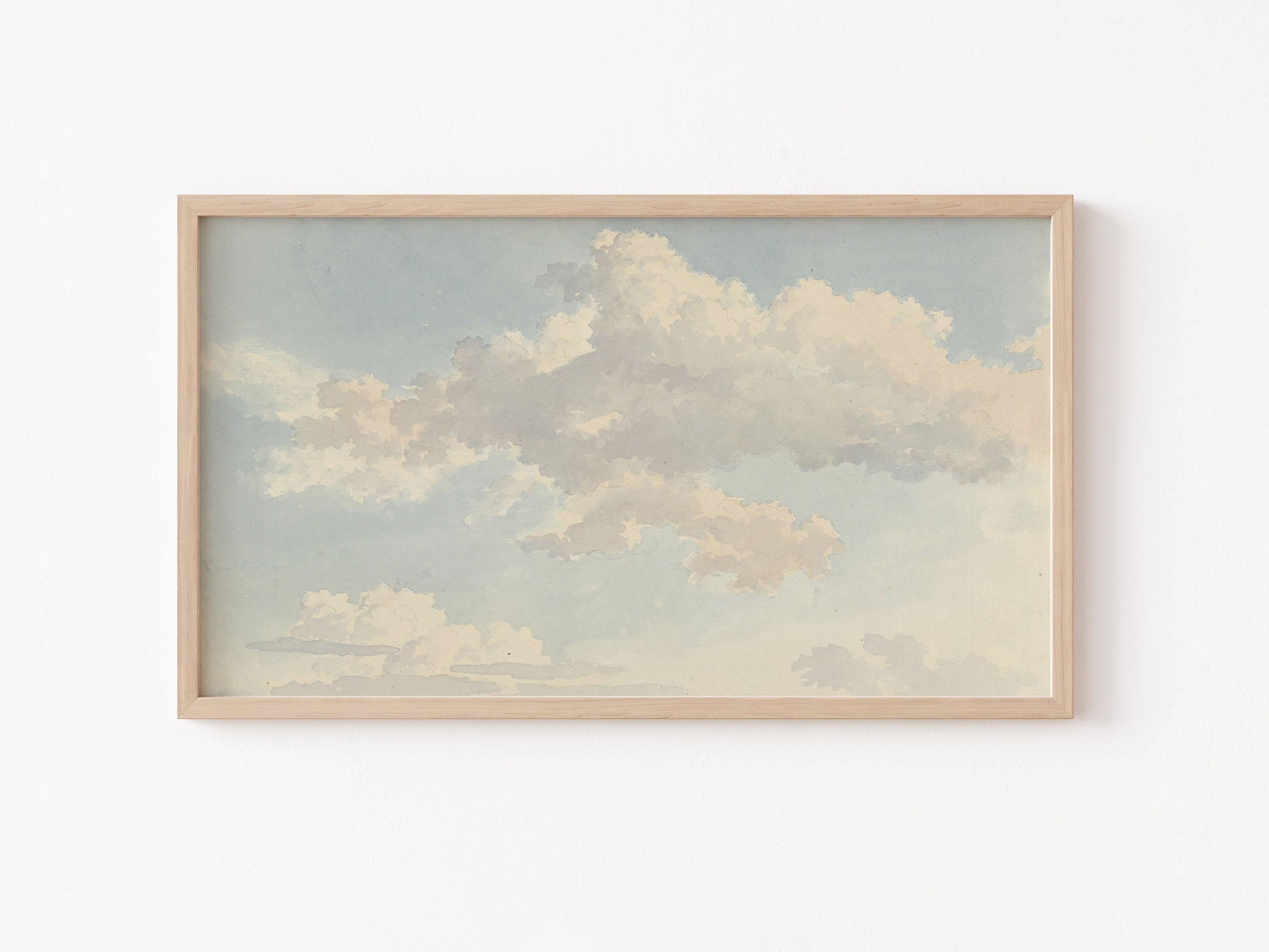 Frame Tv Art File Samsung Frame Tv Art File Cloud Painting Etsy