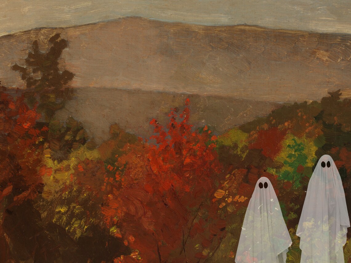 Frame TV Art File Halloween Frame TV Art Ghost Art - Etsy