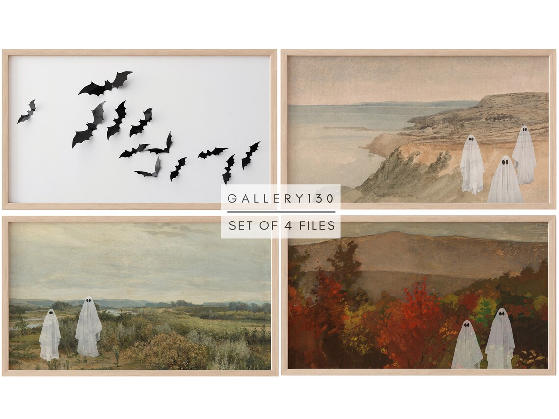 Frame TV Art File Frame TV Halloween Frame TV Set of Four - Etsy