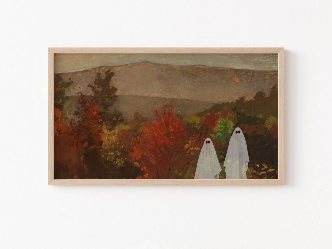 Frame TV Art File, Halloween Frame TV Art, Ghost Art, Halloween Ghost