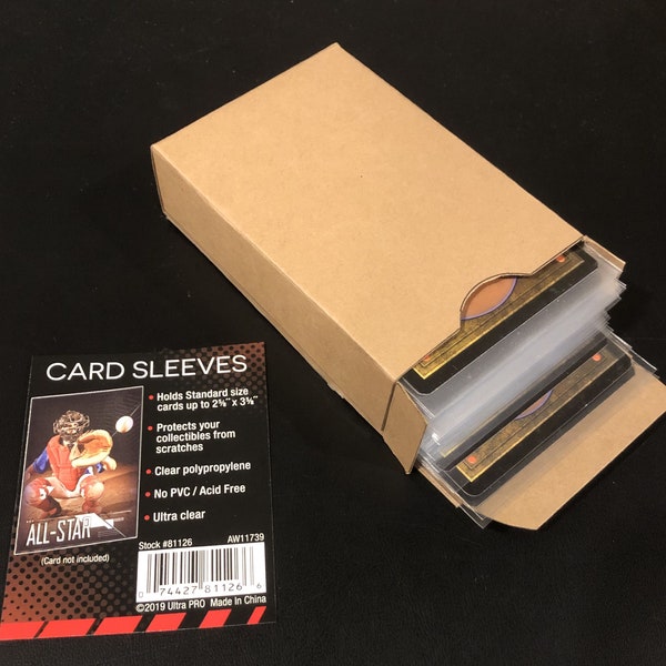 60 Card Magic Deck Box Template (for Penny Sleeved Decks) - Word PDF for MTG Magic Pokemon and Other Card Games