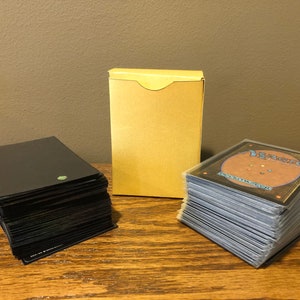 Modello di scatola mazzo magico da 75 carte (per mazzi con maniche standard) e per mazzi da 100 carte Penny Sleeved Commander