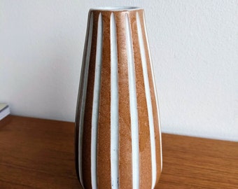 Vintage Ingrid Atterberg - Upsala Ekeby - Orange INCA Vase - Marked Model nr 615 Stamped - 20 cm - Swedish MCM Classic Showcase Piece