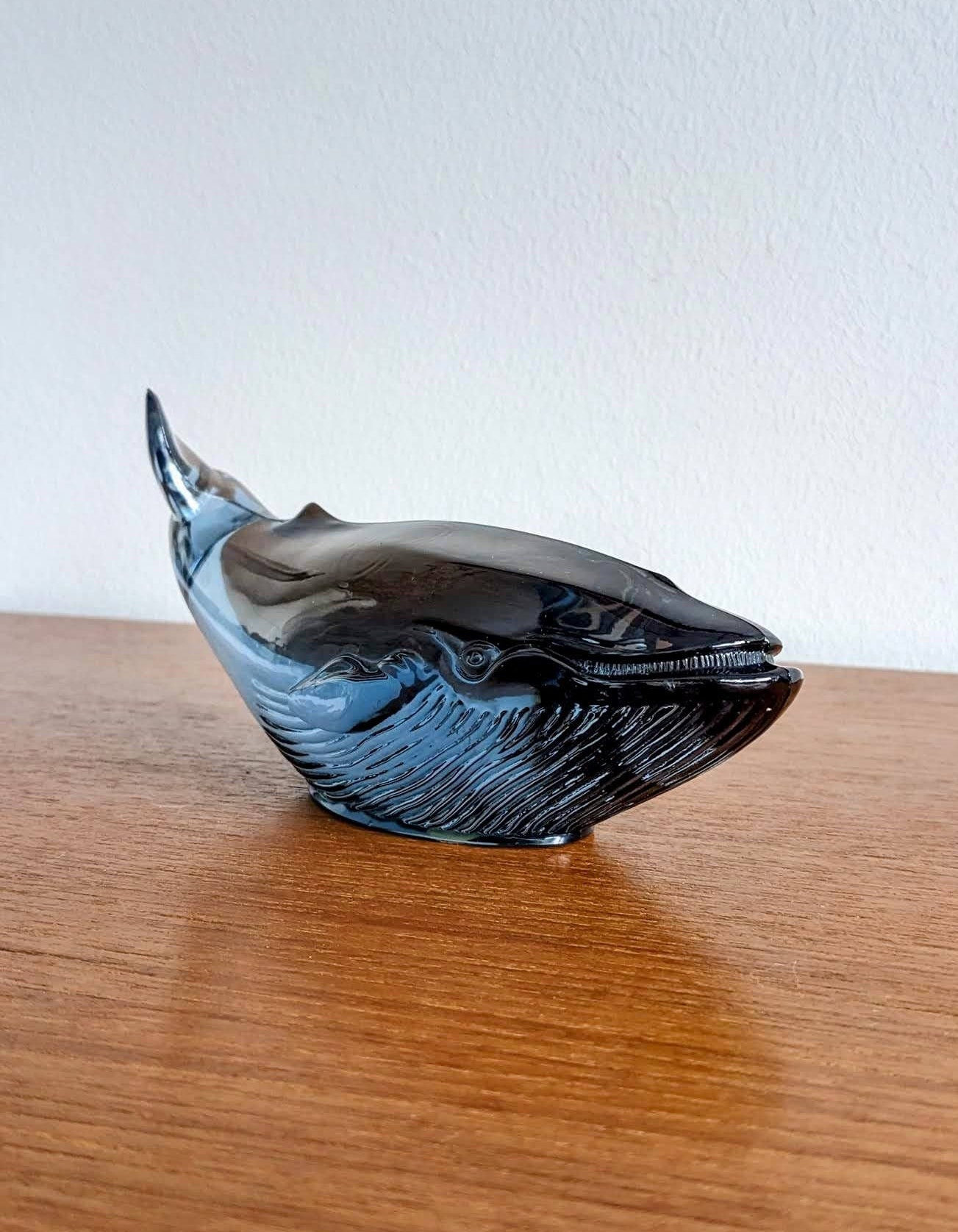 kosta boda　作家Paul hoff Kosta Boda BLUE WHALE - Vintage Paul Hoff - 1982 Limited WWF