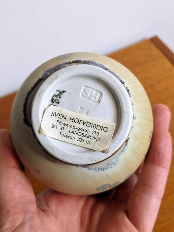 ◆ SVEN HOFVERBERG flower vase Sweden ◆ Sven Hofverberg, own studio - Starkeld